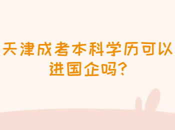 天津成考本科学历可以进国企吗