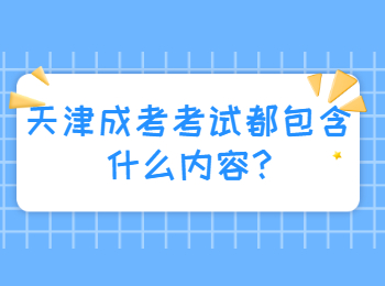 天津成考考试都包含什么内容