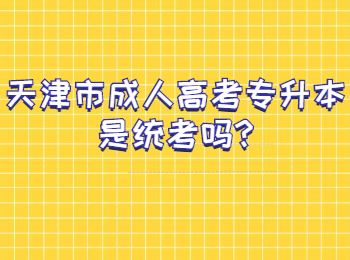 天津市成人高考专升本是统考吗
