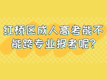 红桥区成人高考能不能跨专业报考呢