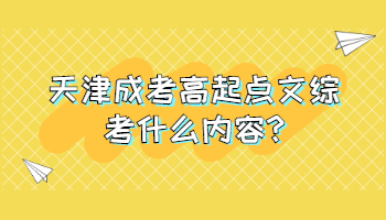 天津成考高起点文综考什么内容