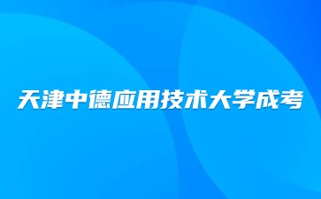 2024年天津中德应用技术大学成考报名层次有哪些？