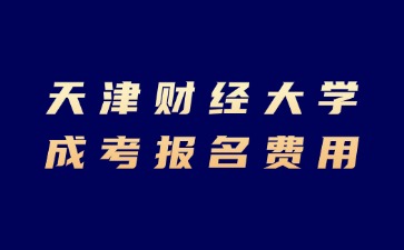 2024年天津财经大学成考报名费用是多少？